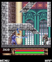 image du jeu video castlevania aria of sorrow sur telephone portable