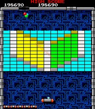 une photo d'Ã©cran de Arkanoid sur Arcade