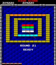 une photo d'Ã©cran de Arkanoid sur Arcade