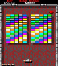 une photo d'Ã©cran de Arkanoid sur Arcade