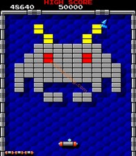 une photo d'Ã©cran de Arkanoid sur Arcade