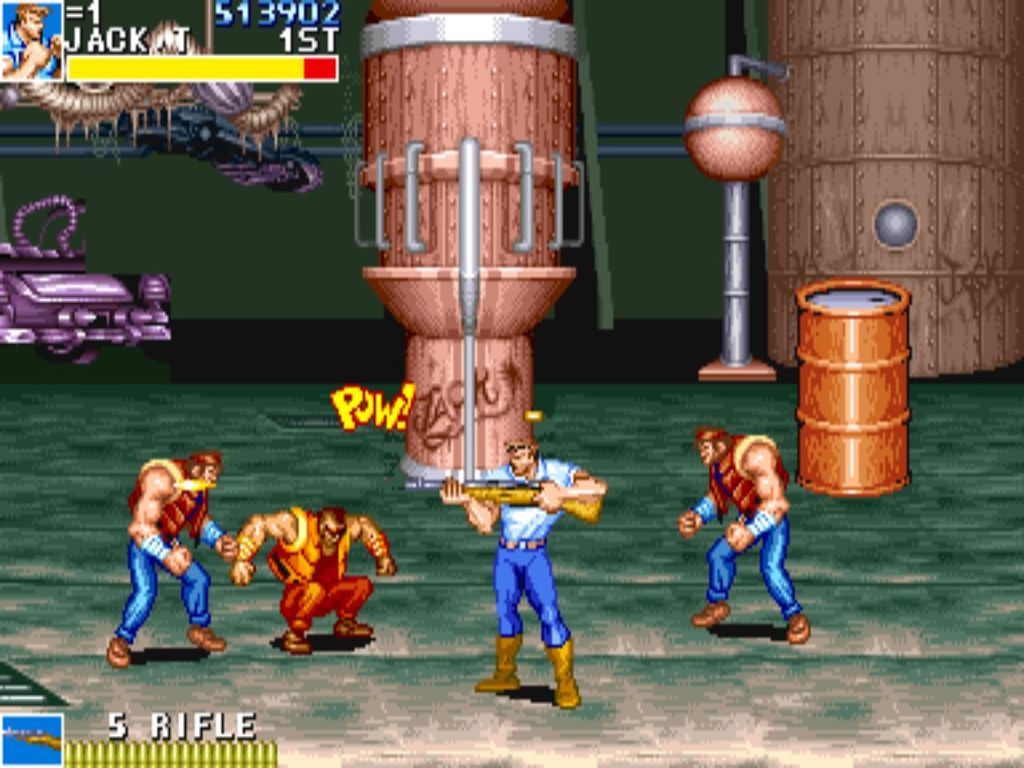 capcom cadillacs and dinosaurs game over